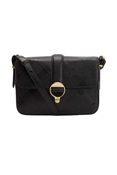 Barbour Rosa Deboss Leather Çapraz Çanta BK11 Black/ Deboss Tartan