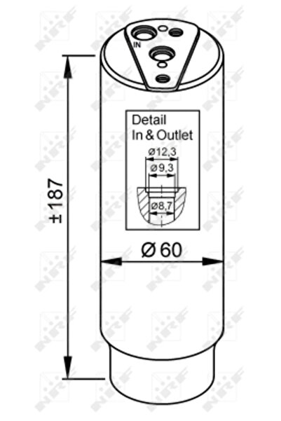 NRF Uscator Aer Conditionat Mitsubishi Pajero 2/Space Toyota Camry/Celica/Cor...