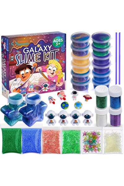 Sensory Elements Kit Slime Galactic pentru copii, Sensory Elements, multicolo...