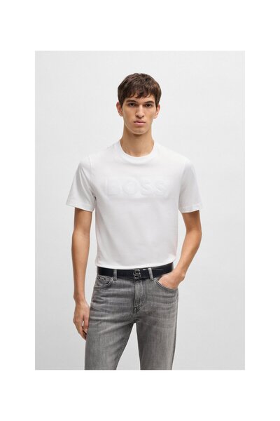 BOSS Erkek Logo Detaylı Metal Tokalı Ayarlanabilir Siyah Kemer 50522814-001