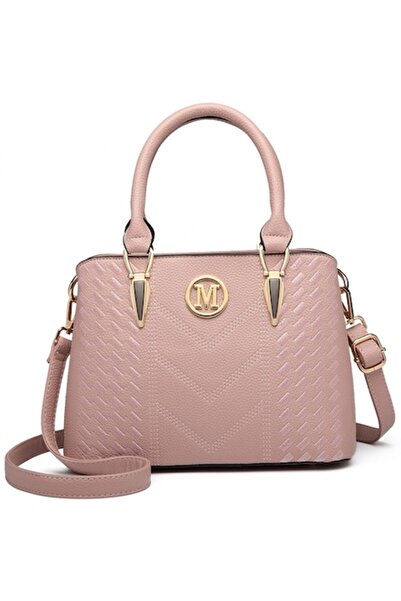 Miss Lulu Shoulder Bag for Women, Leather, Pink