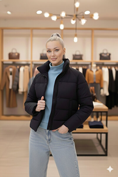 mooishan Ally Novelwomen's Winter Women's Puffer Short Coat Fashion-2