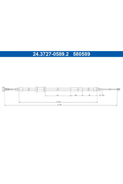 Ate Cablu Frana De Parcare Fiat Ducato Bus/Ducato Caroserie/Ducato Platou / S...