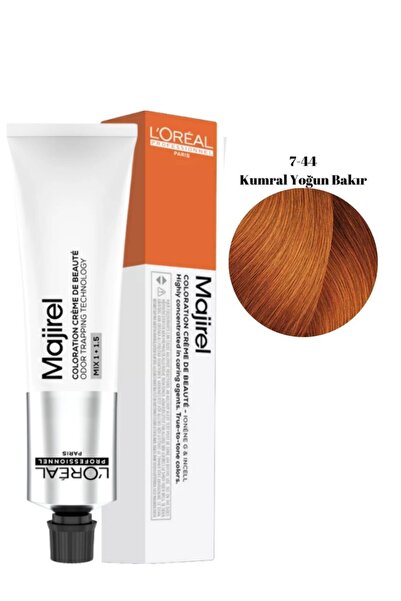 L'Oréal Professional Majirel Saç Boyası 7.44 - Kumral Yoğun Bakır 60ml - Yeni...
