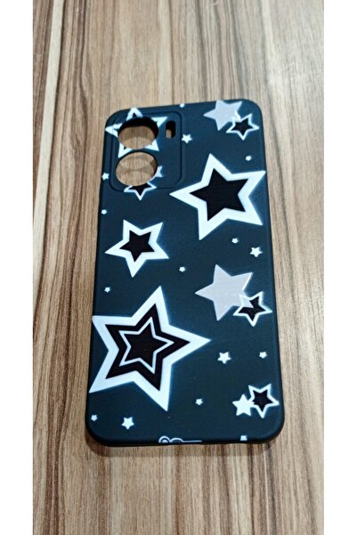 Newon غطاء هاتف REDMI 13C مطبوع بنجوم مع بطانة داخلية من السيليكون المخملي