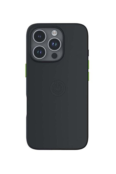 GOUİ جراب حماية كامل لهاتف آيفون 16 برو بتقنية ماج سيف وملمس ناعم - أسود حجري