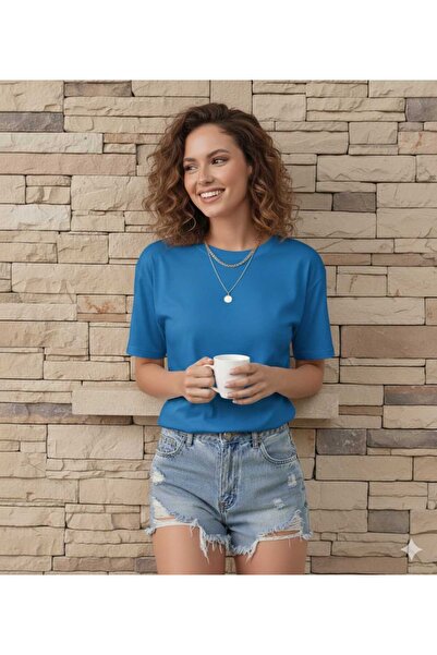 BW Bravely Wear تي شيرت نسائي سادة بدون طباعة