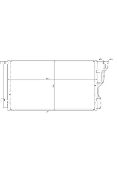 NRF Condensator Climatizare Hyundai I40 1