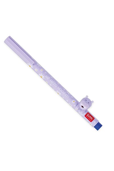 Legami "Hip Hippo Hooray" Yazılı Su Aygırı Figürlü Jel Kalem