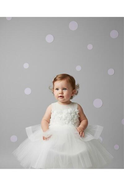 MİNİMONY Вечерна рокля от тюл с цветя за момичета на възраст 2-6 години