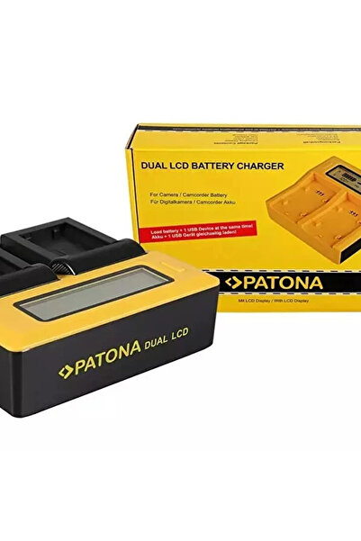 Patona Διπλός φορτιστής USB LCD συμβατός με Sony NP-FW50 NEX A33 A55 NEX.3 NE...