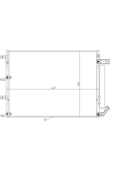 NRF Condensator Climatizare Jeep Cherokee