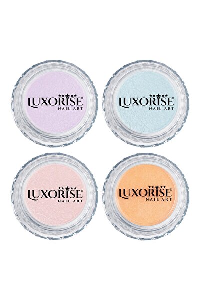 LUXORISE Set of 4 Pearl Nail Pigments