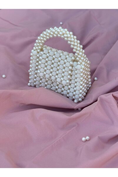 Handmade BÖĞÜRTLENLİ KAPAKLI İNCİ ÇANTA