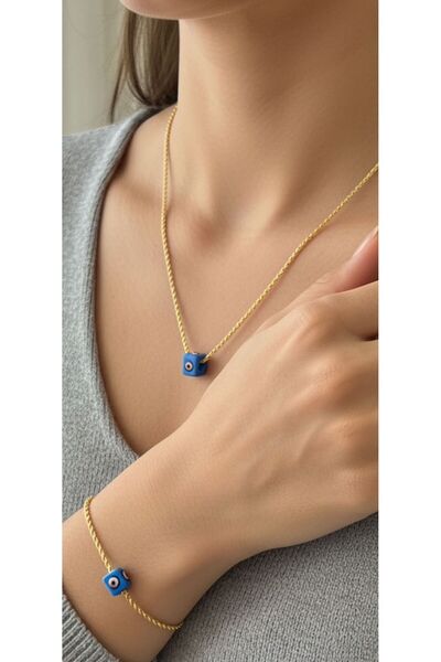 kuyumcu nurettin 2.50 gr (GRAM) Orta Boy Burgu Halat Kolye Set 45 cm 14 Ayar ...