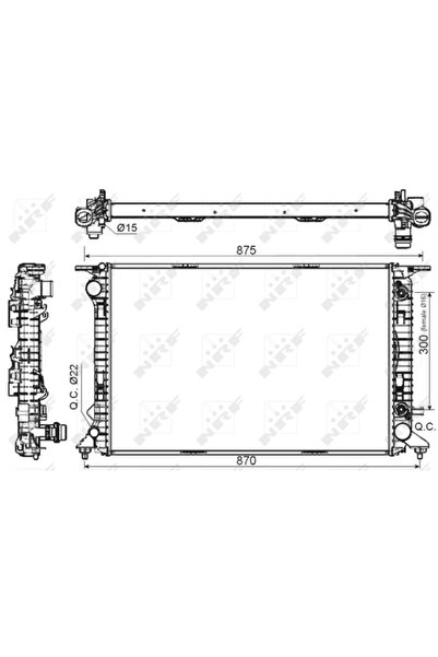 NRF Radiator Racire Motor Audi Q5 2008-2017