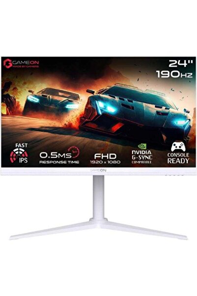 GAMEON 24" Arctic Pro-Series Gaming Monitor GOA24FHD190IPS - 24" FHD Fast IPS 190Hz | White