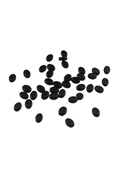 Serhat Aksesuar ve El İşçilik خرز أسود مثقوب من الداخل مقاس 9 × 12 مم، مادة إ...