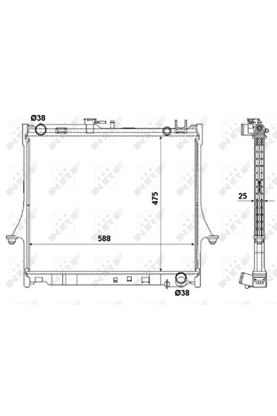 NRF Radiator Racire Motor Isuzu D-Max 1
