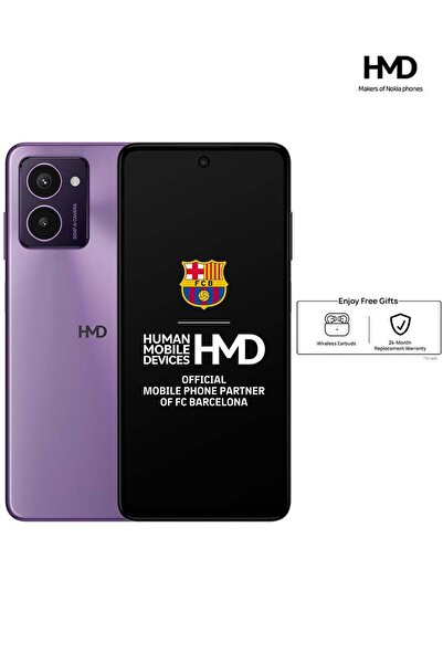 Hmd Pulse Pro Dual Sim Twilight Purple 8+8GB RAM 256GB With Earbuds - Middle East Version