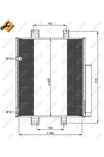 NRF Condensator Climatizare Daihatsu Materia