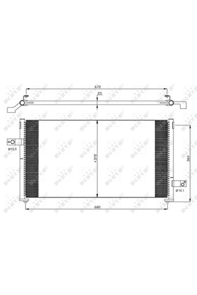 NRF Condensator Climatizare Subaru Forester