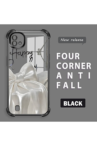 ucuc حافظة من السيليكون الشفاف المقاوم للسقوط ومتوافقة مع هاتف Realme C20/C20A