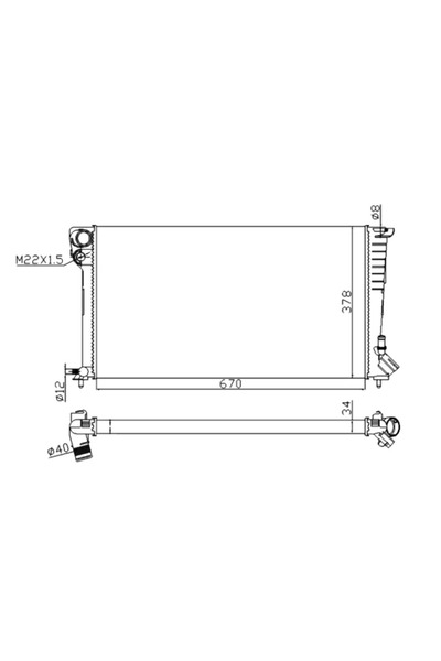 NRF Radiator Racire Motor Citroen Berlingo / Berlingo First Microbus/Xsara Pe...