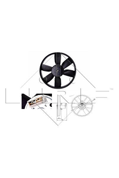 NRF Ventilator Radiator Vw Golf 2/Golf 3/Passat B3/B4