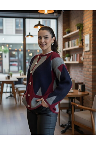 ZEYN STORE Baklava Desenli, Premium Yumuşak Dokulu Triko Hırka