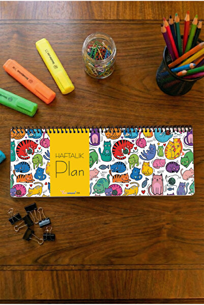 Tieni Blocnotes Planificator Săptămânal, Planificator Săptămânal, 30x10cm, 50...