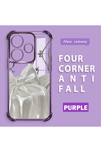 ucuc جراب شفاف من السيليكون مضاد للسقوط ومقوى بأربعة زوايا متوافق مع هاتف Xia...