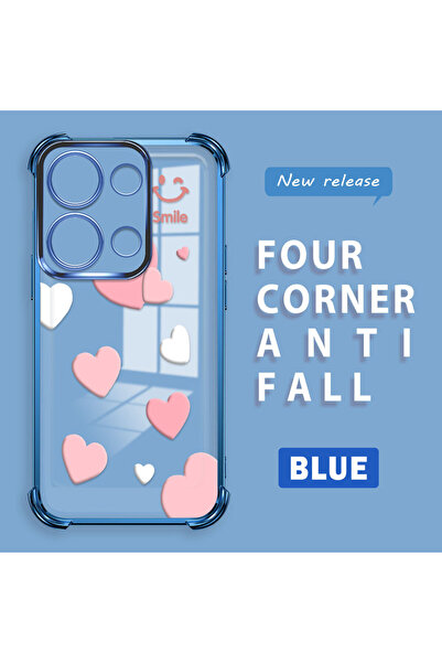 Hontinga حافظة هاتف شاومي بوكو إم 6 برو 4G متوافقة مع نمط طباعة القلب، حافظة ...