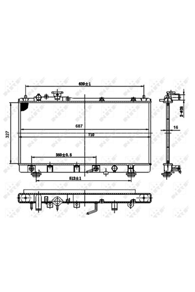 NRF Radiator Racire Motor Mazda 323 F 6/323 S 6 Limuzina 1998-2004