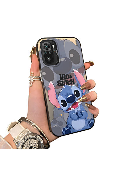 ucuc حافظة مزخرفة بنمط ستيتش متوافقة مع هاتف Xiaomi Redmi Note 10 مصنوعة من ا...