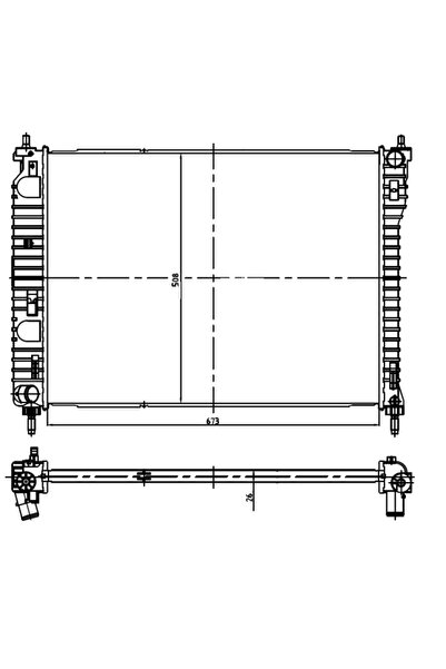 NRF Radiator Racire Motor Chevrolet Captiva Opel Antara A