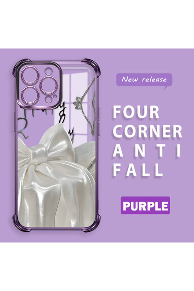 ucuc غطاء حماية شفاف من السيليكون مضاد للسقوط مع تقوية في الزوايا الأربع متوا...