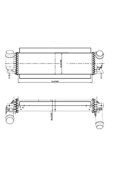 NRF Intercooler Compresor Nissan Navara NP300 Pick-Up/Navara NP300 Platou / S...