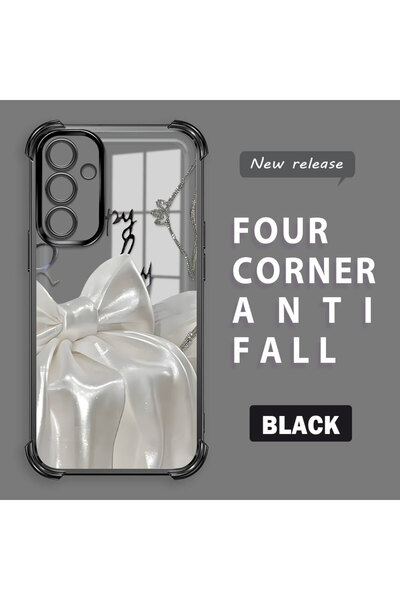 ucuc حافظة سيليكون شفافة مضادة للسقوط ومدعمة بأربعة زوايا متوافقة مع هاتف سام...