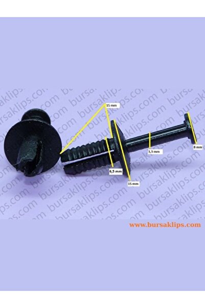 bursaklips 3333- Bmw, Mercedes Bumper Clip 51127004445 (10 Pcs)