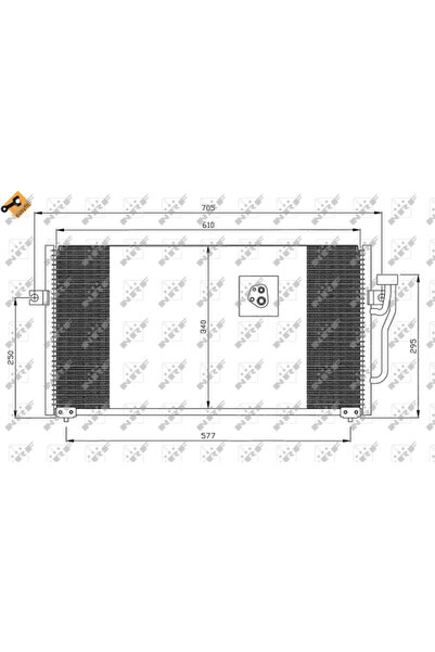 NRF Condensator Climatizare Mitsubishi Carisma/Space Star Microbus