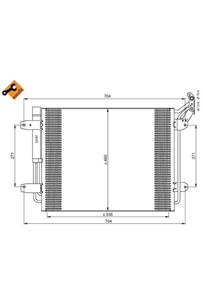 E-KRAFT Condensator Climatizare Vw Tiguan