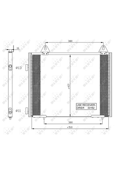 NRF Condensator Climatizare Land Rover Freelander 1