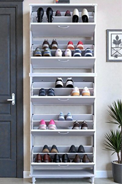 Eliusta Cover 72 Cm Ayakkabılık Dış Kapı/Koridor/Giyim Odası Uygun Beyaz Renk...