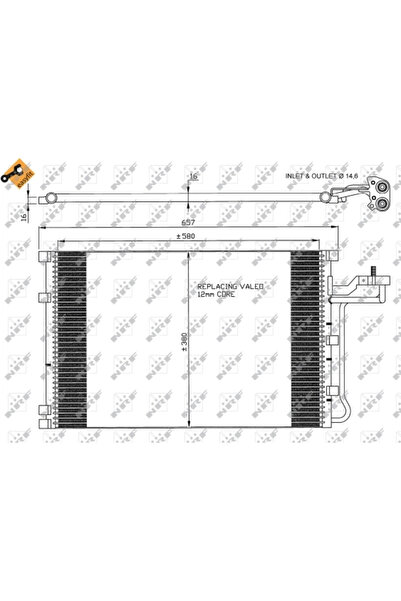 NRF Condensator Climatizare Volvo C30/C70 2/S40 2