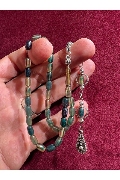 TTS TÜRK TESBİH SANATI سبحة من حجر العنبر الناري مقاس 4/7 مم