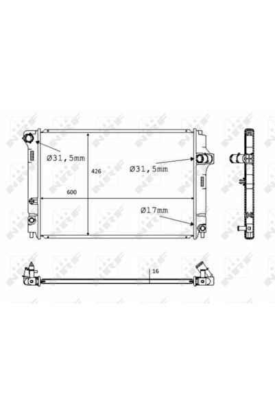 NRF Radiator Racire Motor Toyota Yaris
