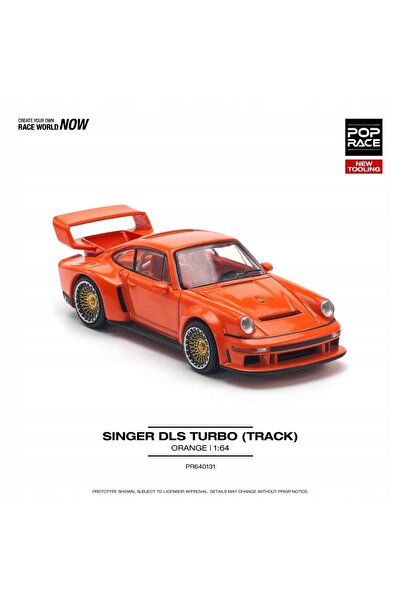 pop race 1 Porsche Singer DLS Turbo Track Orange, Pop Race, 1:64, PR640131, 7 cm