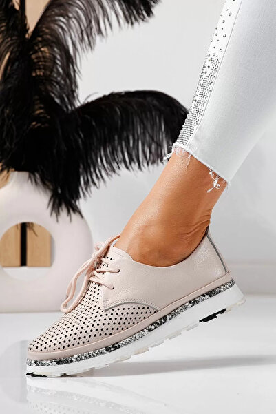 Zaira Pantofi casual dama roz din piele naturala Ada #21569 - 41