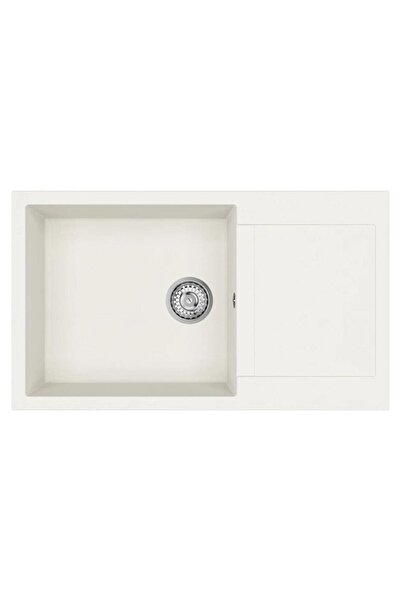 Teka CLIVO 60 B-TQ Granit Evye, Beyaz Renk, Tezgah Üstü, 86x50 cm